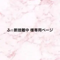 ふ✩断捨離中 様専用ページ