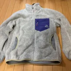 CHUMS アウター フリースジャケット グレー/パープル レディース Lサイズ