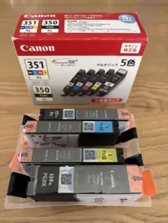 Canon BC-350/351 XL インクカートリッジ 5色セット - メルカリ