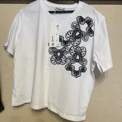zara 花柄刺繍Tシャツのサムネイル