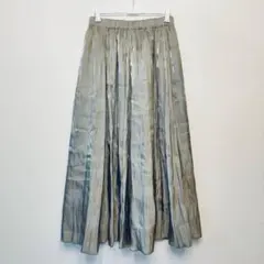 アースミュージックアンドエコロジー　F ウエストゴム　プリーツ ロングスカート