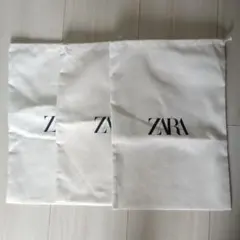 ZARA 布袋 3枚セット 収納袋 保存袋 巾着　布袋のサムネイル