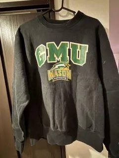 Champion カレッジロゴ スウェット ブラック GMU 古着