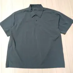 無印グレー 半袖シャツ XL ポリエステル100%810番