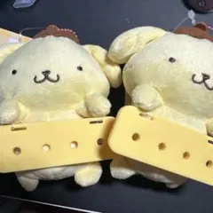 サンリオ　まいぱちるん　ネームカスタム　ポムポムプリン　キーホルダー