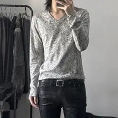 00s archive 総柄 Vネック NICOLE ロンT y2k お兄系のサムネイル
