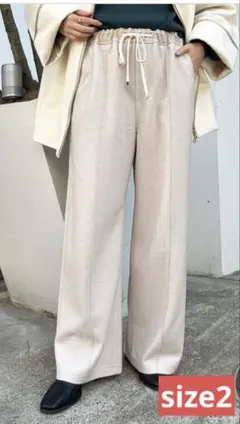 【2024AW】Jenaジェナ　あったかパンツ　ウールライクイージーパンツ