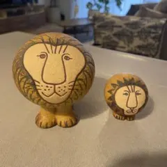 美品　リサ・ラーソン【ライオン】セミミディアム・ミニセット