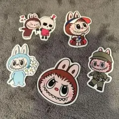 LABUBU ラブブ ダイカットステッカー 6枚セット シール コレクション