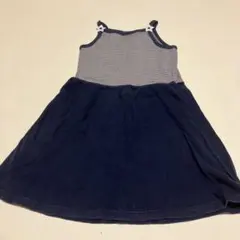 120㎝　女児　ネイビー　キャミワンピース
