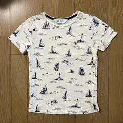H&M セーリングボート柄 Tシャツ 120
