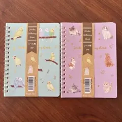 シール帳　2冊セット　鳥&ねこ　可愛い
