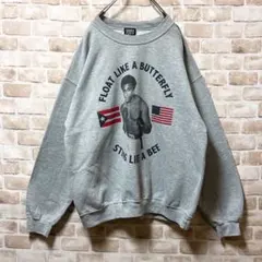 海外モデル⭐︎ビッグプリント⭐︎WORN FREE⭐︎スウェット⭐︎ボクシング⭐︎L