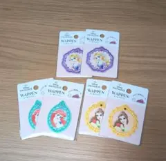 ディズニー　プリンセス　ワッペン　シール　アリエル　ラプンツェル　ベル