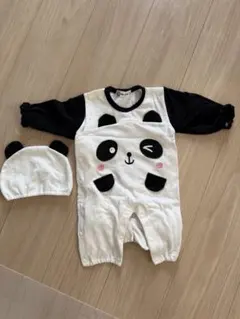 ロンパース 70サイズ パンダスタイ付き 美品 - メルカリ
