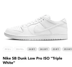 Nike SB Dunk Low Pro ISO Triple White