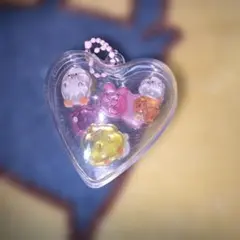 ハート型キーホルダー