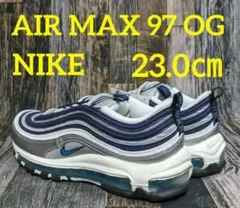 最後 23cm ナイキ エアマックス97 OG 紺/銀/白