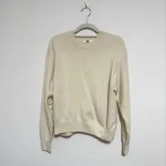 UNIQLO クリーム色 Lサイズ 長袖ニット
