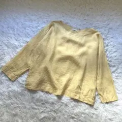 fog linen work フォグリネンワーク リネン プルオーバー イエローのサムネイル