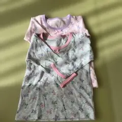 動物柄・花柄シャツ肌着 90cm 3枚セット