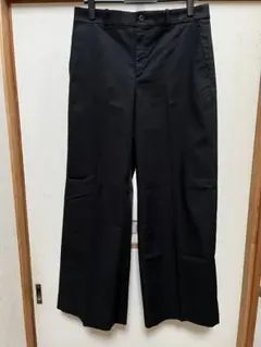 ユニクロ タックワイドパンツ ブラック XL丈長め