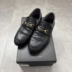 【美品】アダムエロペ ビットローファー　22.5cm 黒のサムネイル
