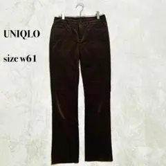 UNIQLO コーデュロイ パンツ w61 ブラウン