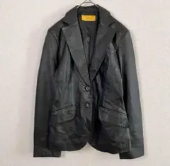【美品】元町ゼラール テーラードジャケット ラムレザー 羊革 本革 L