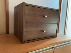 木製 2段 引き出し 収納ボックス