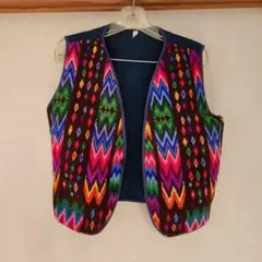 Guatemala　ガテマラのカラフル刺繍ベスト　サイズ　S