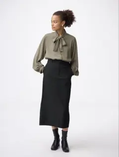 ジーユー GU ナローロングスカート 新品タグ付 ブラック