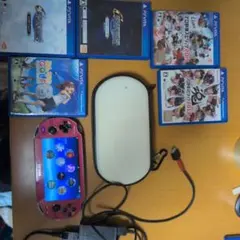 PS Vita PCH-1000 赤 本体 メモリ32G付きソフトおまけ
