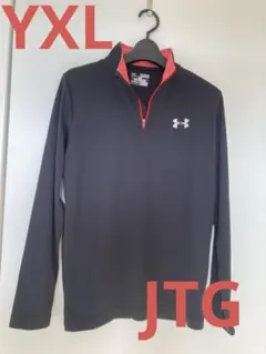 美品　YXL JTG メンズ　アンダーアーマー　インナー　黒　赤　長袖　ゴルフ