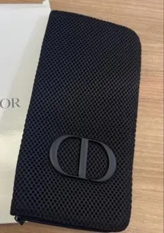 DIOR メッシュ ポーチ ブラック CDロゴ　ブラシポーチ　ノベルティのサムネイル