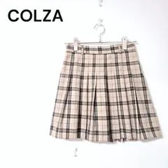 COLZA【L】ミニスカート　プリーツ　ショートパンツのインナー付　ウエストゴム