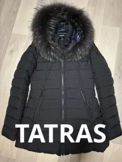 【美品】TATRAS ダウンコート ラクーンファー