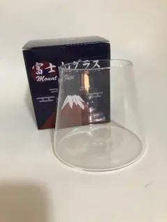 富士山グラス ガラス製 約8,3cm
