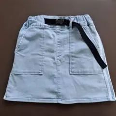 ピンクラテ　デニムスカート　S