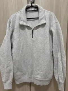 《美品》GUヘビーウェイトスウェットハーフジップ プルオーバー(長袖) M