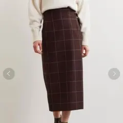 GREEN LABEL RELAXING チェックタイトスカート 38