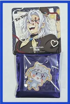 【匿名配送】鬼滅の刃　バレンタイン　コースター　アニマルクッキーバッジ　宇髄天元