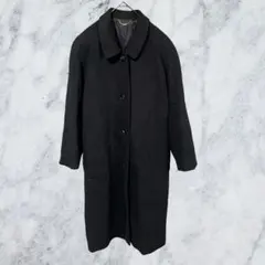 12923 ELEGANT ロングコート カシミヤ100% ロングコート 黒 S