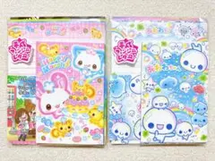 【平成レトロキャラクター レターセット2点】 ぷくぷくあわわちゃんハッピーマーチ