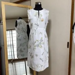 ハンドメイド　雨の日でも着れる11号サイズワンピース