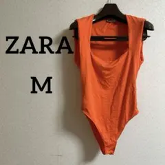 ZARA ザラ　オレンジ ロンパース【M】