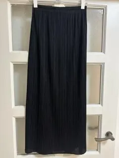 美品】プリーツプリーズ BASICS ブラック ロングスカート - メルカリ