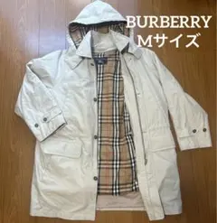 Burberry's フード付き ステンカラーコート MA