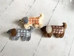 フェルトわんこ✴︎ブローチ