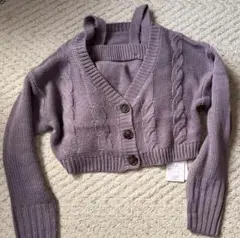 GRLクロップド丈カーディガン